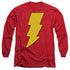 DC/SHAZAM LOGO - L/S ADULT 18/1 - RED
