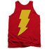 DC/SHAZAM LOGO - ADULT TANK - RED