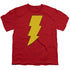 DC/SHAZAM LOGO - S/S YOUTH 18/1 - RED