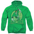 DC/GREEN LANTERN - ADULT PULLOVER HOODIE - KELLY GREEN