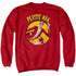 DC/PLASTIC MAN - ADULT CREWNECK SWEATSHIRT - RED
