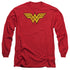 DC/WONDER WOMAN LOGO DIST - L/S ADULT 18/1 - RED