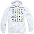 DC/SUPERHERO ISSUES - ADULT PULLOVER HOODIE - WHITE