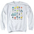 DC/SUPERHERO ISSUES - ADULT CREWNECK SWEATSHIRT - WHITE