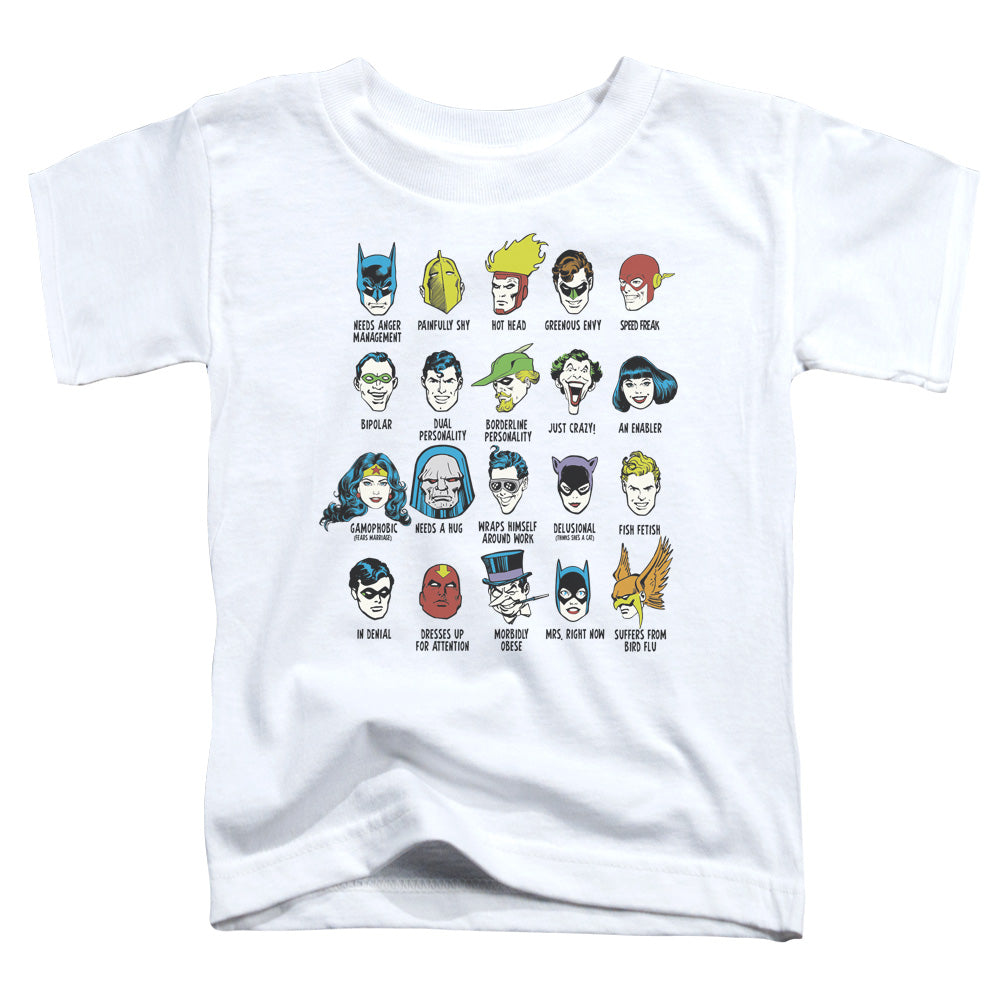DC/SUPERHERO ISSUES - S/S TODDLER TEE - WHITE