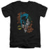 DC/BROKEN VISAGE - S/S ADULT V-NECK 30/1 - BLACK