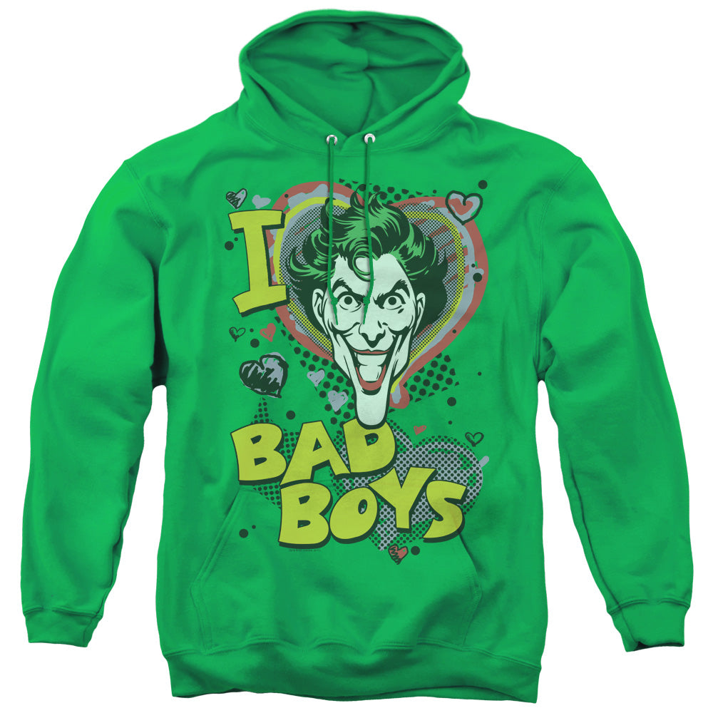 DC/I HEART BAD BOYS 2 - ADULT PULLOVER HOODIE - KELLY GREEN