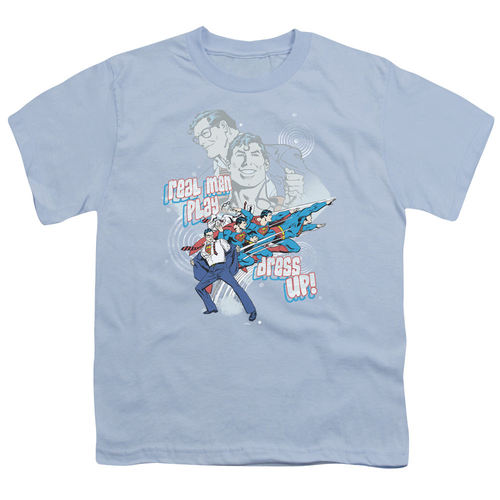 DC/REAL MEN - S/S YOUTH 18/1 - LIGHT BLUE