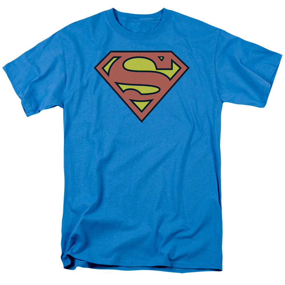DC/SUPERMAN LOGO - S/S ADULT 18/1 - TURQUOISE