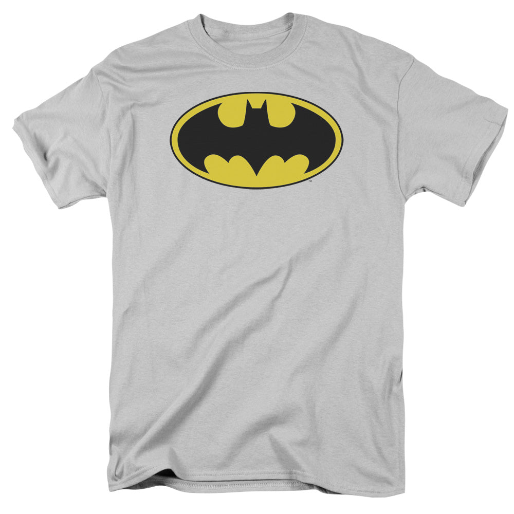 DC/BATMAN LOGO - S/S ADULT 18/1 - SILVER