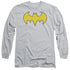 DC/BAT GIRL LOGO - L/S ADULT 18/1 - SILVER