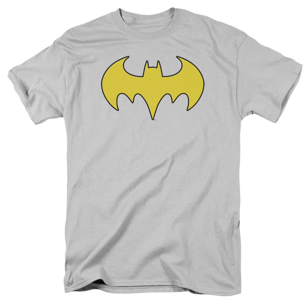 DC/BAT GIRL LOGO - S/S ADULT 18/1 - SILVER