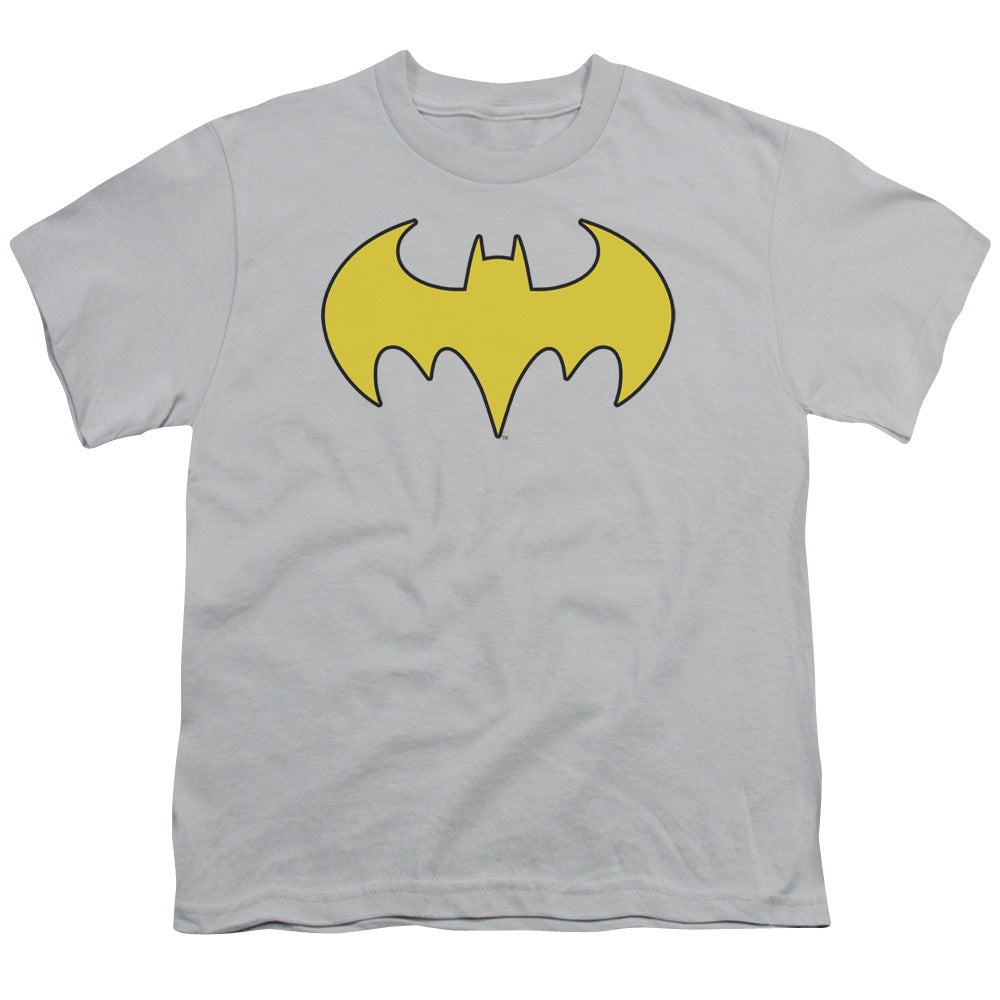 DC/BAT GIRL LOGO - S/S YOUTH 18/1 - SILVER