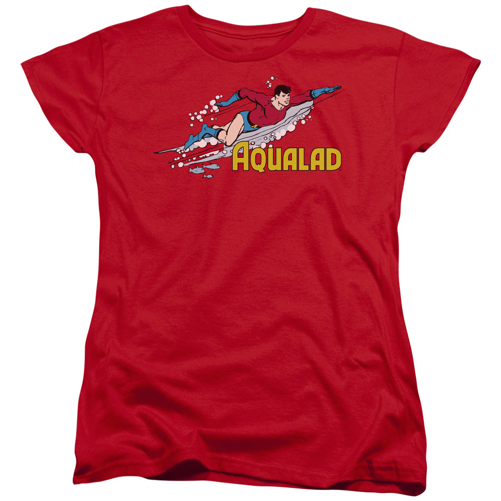 DC/AQUALAD - S/S WOMENS TEE - RED