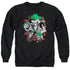 DC/FOUR OF A KIND - ADULT CREWNECK SWEATSHIRT - BLACK