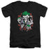 DC/FOUR OF A KIND - S/S ADULT V-NECK 30/1 - BLACK
