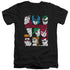 DC/NINE BLOCKS OF JUSTICE - S/S ADULT V-NECK 30/1 - BLACK