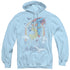 DC/RAINBOW LOVE - ADULT PULLOVER HOODIE - LIGHT BLUE