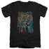 DC/ORIGINAL UNIVERSE - S/S ADULT V-NECK 30/1 - BLACK