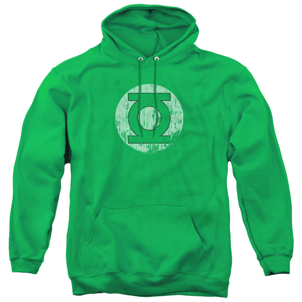DC/DISTRESSED LANTERN LOGO - ADULT PULLOVER HOODIE - KELLY GREEN