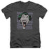 DC/DASTARDLY MERRIMENT - S/S ADULT V-NECK 30/1 - CHARCOAL
