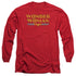 DC/WONDER WOMAN LOGO - L/S ADULT 18/1 - RED