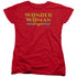 DC/WONDER WOMAN LOGO - S/S WOMENS TEE - RED