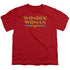 DC/WONDER WOMAN LOGO - S/S YOUTH 18/1 - RED