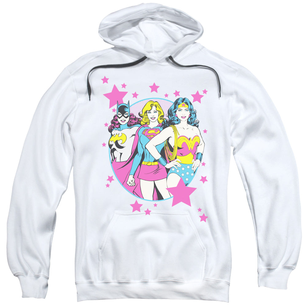 DC/WE ARE SUPERIOR - ADULT PULLOVER HOODIE - WHITE