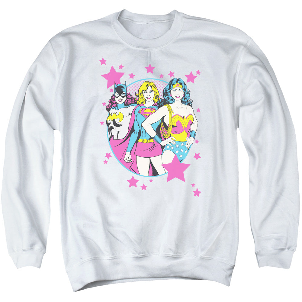 DC/WE ARE SUPERIOR - ADULT CREWNECK SWEATSHIRT - WHITE