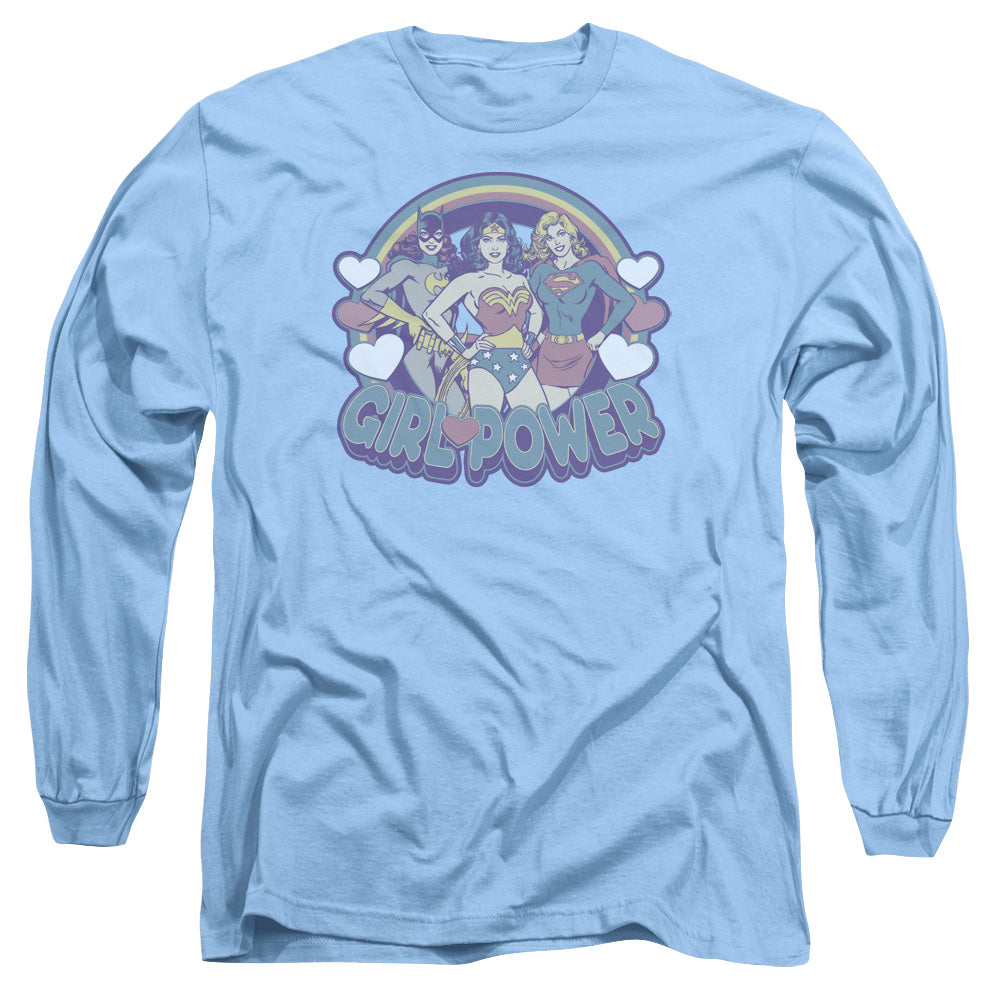 DC/RETRO GIRL POWER - L/S ADULT 18/1 - CAROLINA BLUE