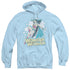 DC/IM WONDER WOMAN - ADULT PULLOVER HOODIE - LIGHT BLUE