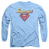 DC/IM A SUPERGIRL - L/S ADULT 18/1 - CAROLINA BLUE