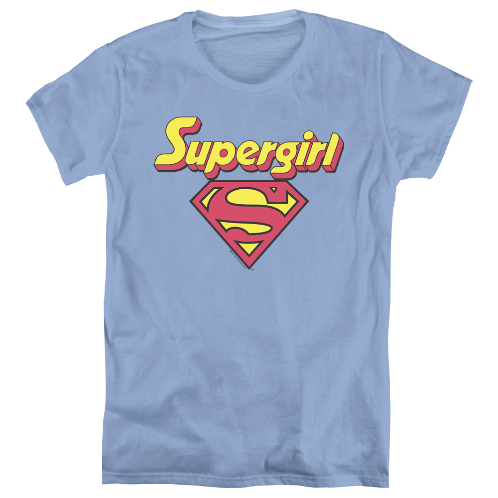 DC/IM A SUPERGIRL - S/S WOMENS TEE - CAROLINA BLUE