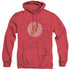 DC FLASH/FLASH LITTLE LOGOS - ADULT HEATHER HOODIE - RED