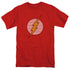 DC FLASH/FLASH LITTLE LOGOS - S/S ADULT 18/1 - RED