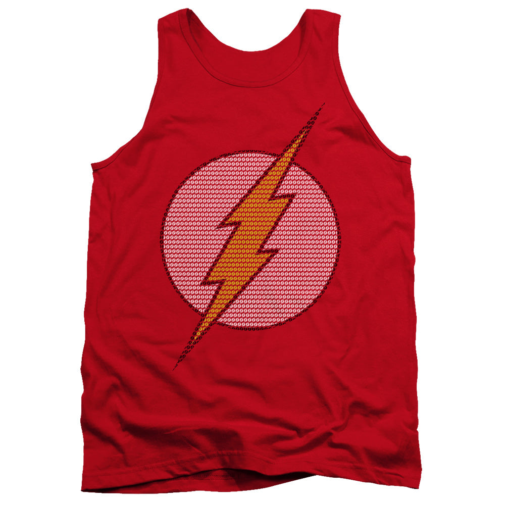 DC FLASH/FLASH LITTLE LOGOS - ADULT TANK - RED