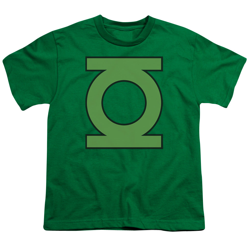 DC/GL EMBLEM - S/S YOUTH 18/1 - KELLY GREEN