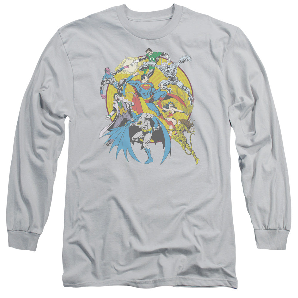 DC/SPIN CIRCLE FIGHT - L/S ADULT 18/1 - SILVER