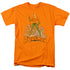 DC/AQUAMAN DISTRESSED - S/S ADULT 18/1 - ORANGE