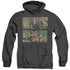 DC/WW COVERS - ADULT HEATHER HOODIE - BLACK