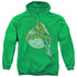 DC/AQUAMAN SPLASH - ADULT PULLOVER HOODIE - KELLY GREEN