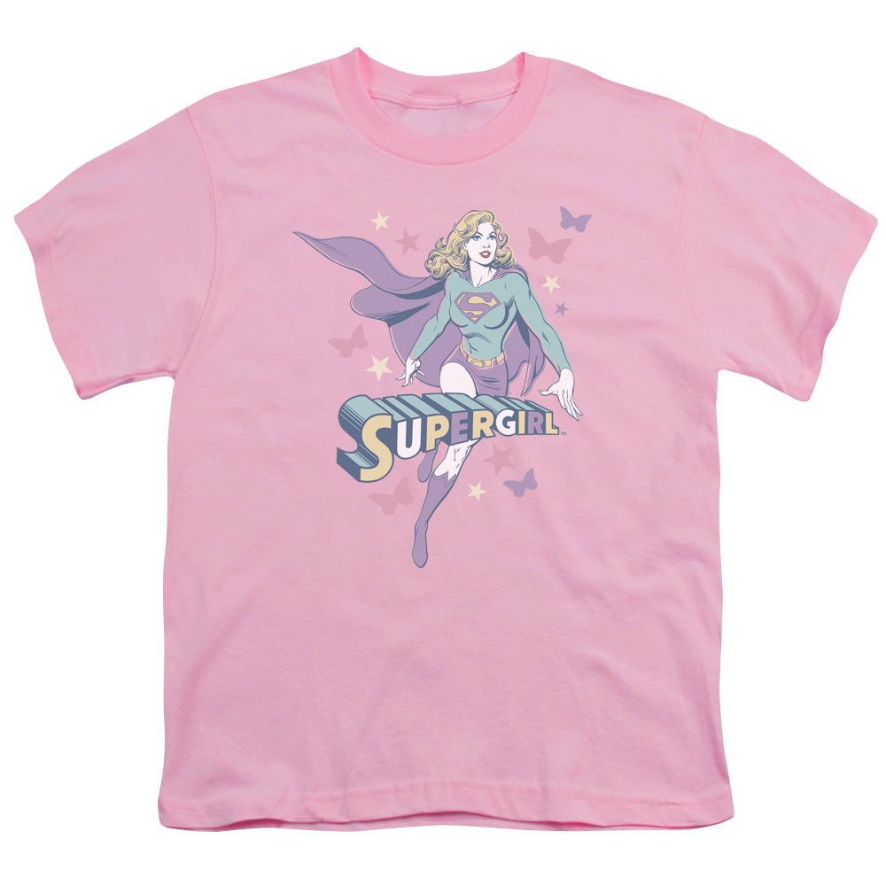DC/SUPERGIRL PASTELS - S/S YOUTH 18/1 - PINK