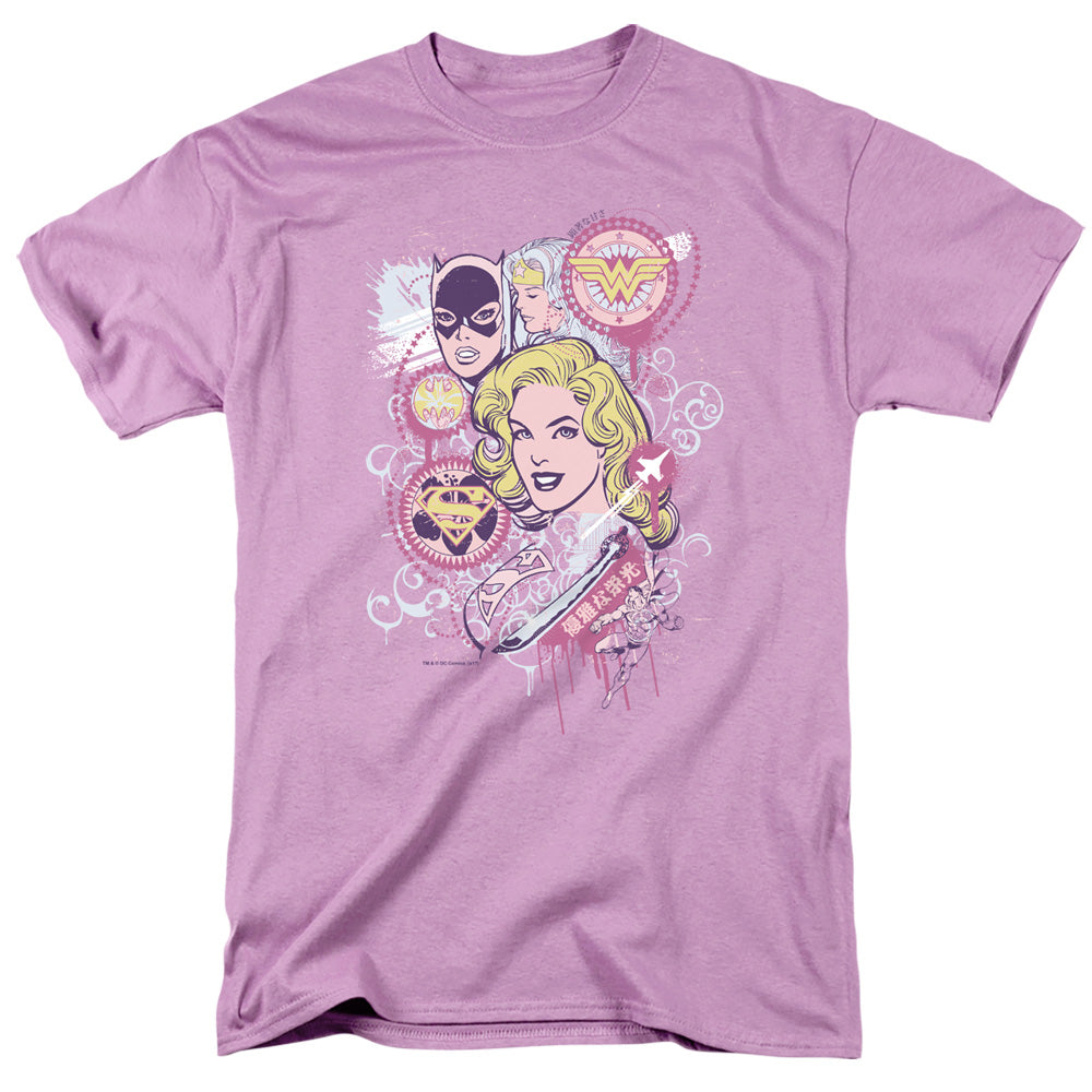 DC/JUSTICE IS PRETTY - S/S ADULT 18/1 - LAVENDER