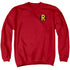 DC/ROBIN LOGO - ADULT CREWNECK SWEATSHIRT - RED