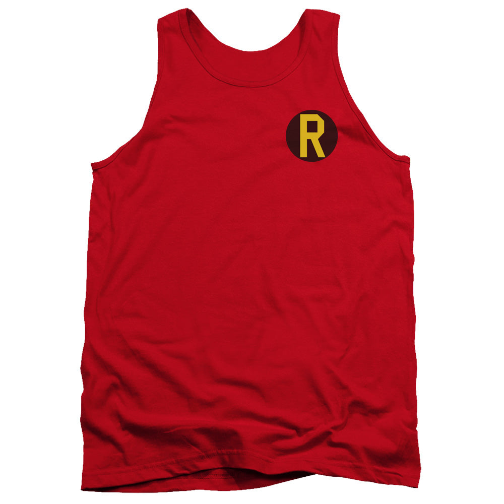 DC/ROBIN LOGO - ADULT TANK - RED