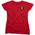 DC/ROBIN LOGO - S/S WOMENS TEE - RED