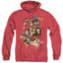 DC/DRIPPING CHARACTERS - ADULT HEATHER HOODIE - RED