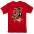 DC/DRIPPING CHARACTERS - S/S ADULT 18/1 - RED