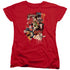 DC/DRIPPING CHARACTERS - S/S WOMENS TEE - RED